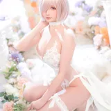星之迟迟《2023年3月计划C FGO 玛修婚纱》写真图集 78P+1V｜在线预览与图包下载