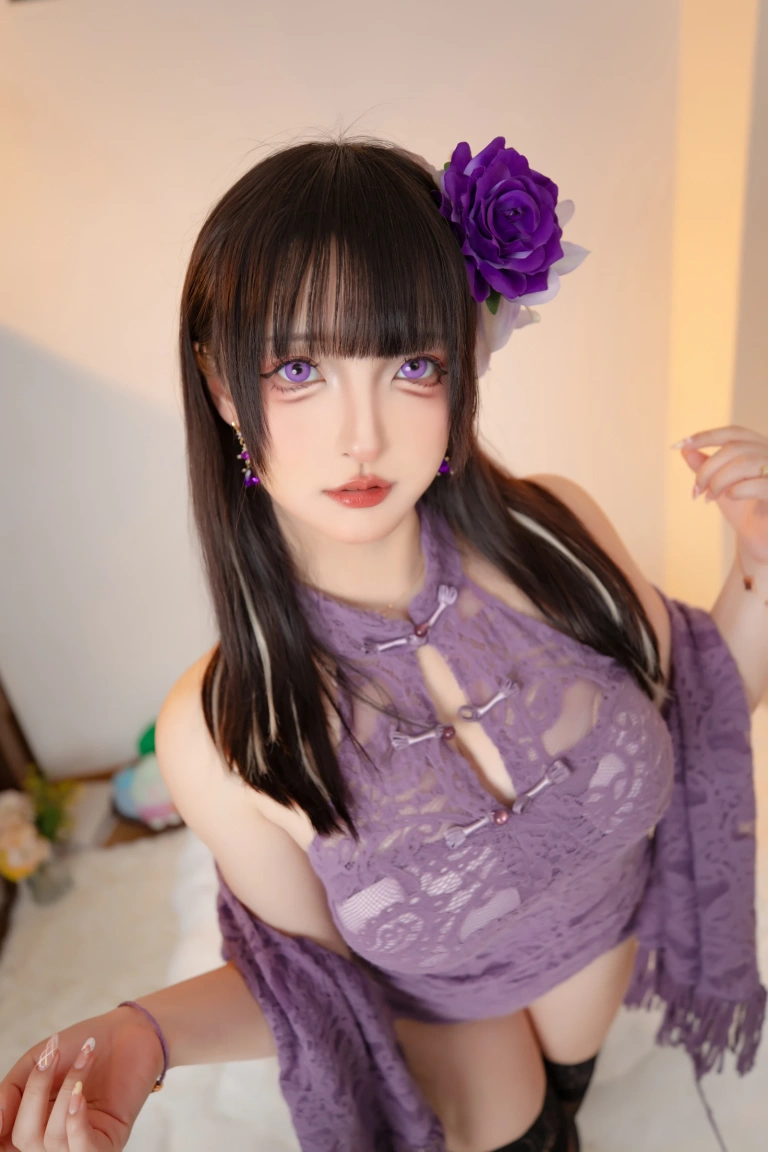 神楽坂真冬《第五季 序号68：《紫色心情》》写真图集 75P+2V｜在线预览与图包下载