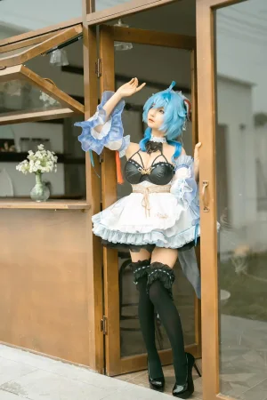 蠢沫沫《甘雨女仆》写真图集 14P｜在线预览与图包下载