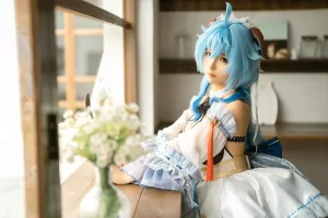 蠢沫沫《甘雨女仆》写真图集 14P｜在线预览与图包下载