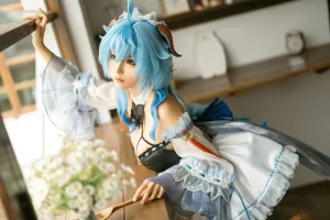 蠢沫沫《甘雨女仆》写真图集 14P｜在线预览与图包下载