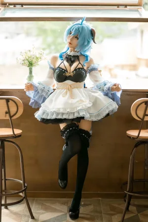 蠢沫沫《甘雨女仆》写真图集 14P｜在线预览与图包下载
