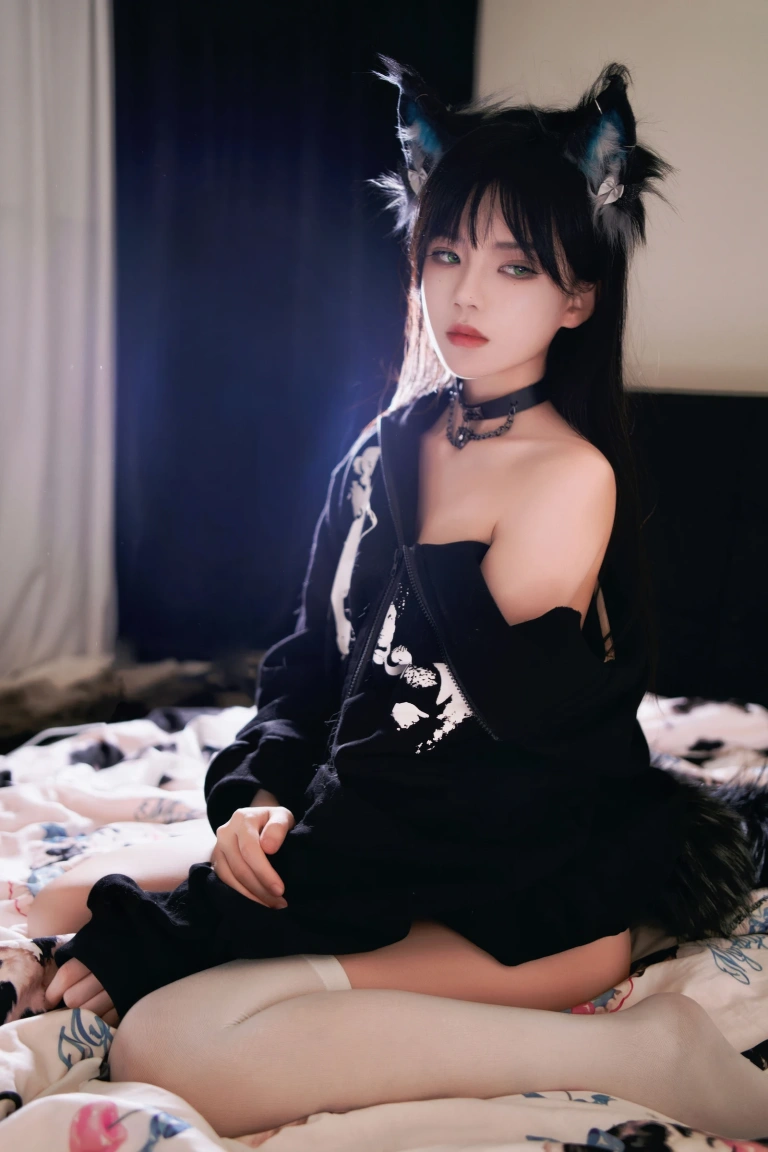 桜桃喵《缅因猫猫（a+b）》写真图集 47P｜在线预览与图包下载