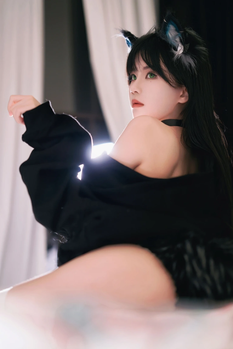 桜桃喵《缅因猫猫（a+b）》写真图集 47P｜在线预览与图包下载