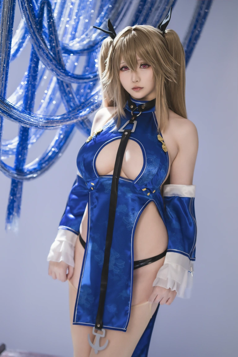 星之迟迟《2023年8月计划C 碧蓝航线 安克雷奇》写真图集 84P｜在线预览与图包下载