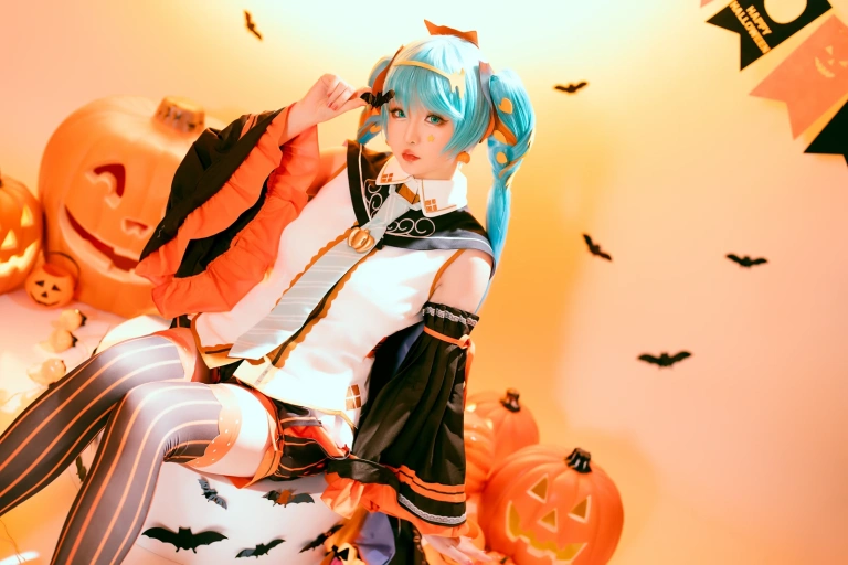 星之迟迟《2023年10月计划 赠品 万圣节MIKU》写真图集 53P｜在线预览与图包下载