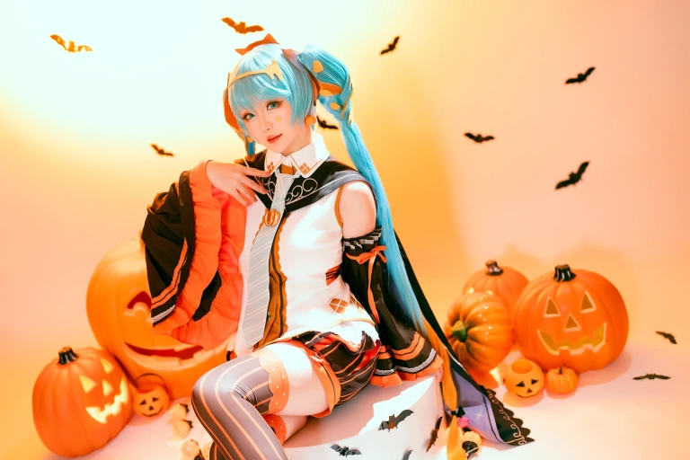 星之迟迟《2023年10月计划 赠品 万圣节MIKU》写真图集 53P｜在线预览与图包下载