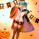 星之迟迟《2023年10月计划 赠品 万圣节MIKU》写真图集 53P｜在线预览与图包下载