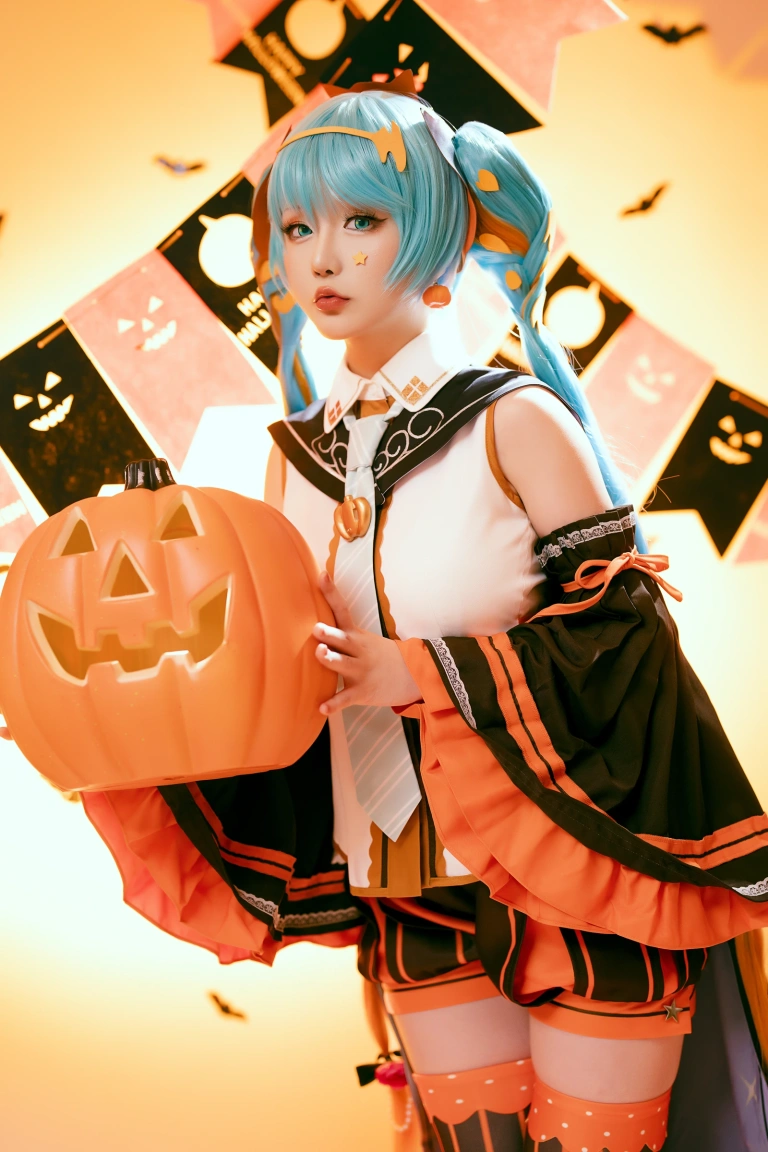 星之迟迟《2023年10月计划 赠品 万圣节MIKU》写真图集 53P｜在线预览与图包下载