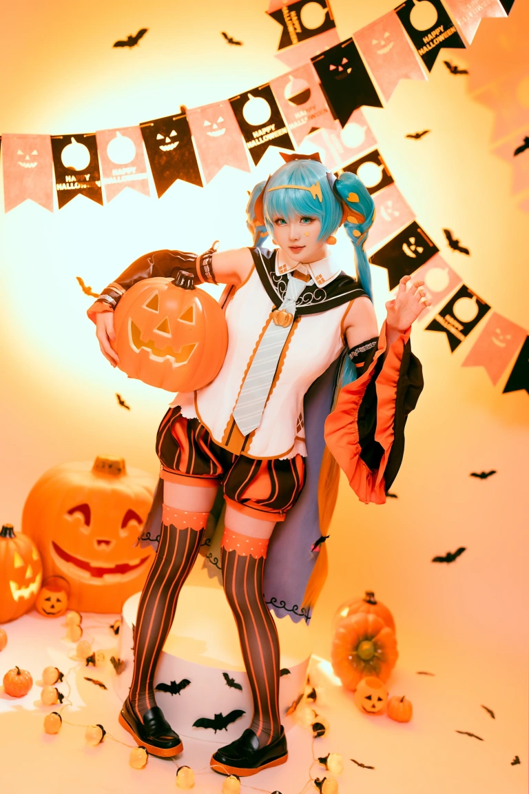 星之迟迟《2023年10月计划 赠品 万圣节MIKU》写真图集 53P｜在线预览与图包下载