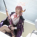 星之迟迟《2023年10月计划B 碧蓝档案-陆八魔爱露》写真图集 90P｜在线预览与图包下载