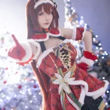 星之迟迟《2023年12月计划A 赛马娘 大和赤骥 圣诞衣装》写真图集 47P｜在线预览与图包下载