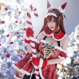 星之迟迟《2023年12月计划A 赛马娘 大和赤骥 圣诞衣装》写真图集 47P｜在线预览与图包下载