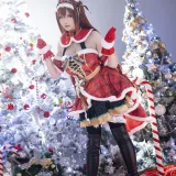 星之迟迟《2023年12月计划A 赛马娘 大和赤骥 圣诞衣装》写真图集 47P｜在线预览与图包下载