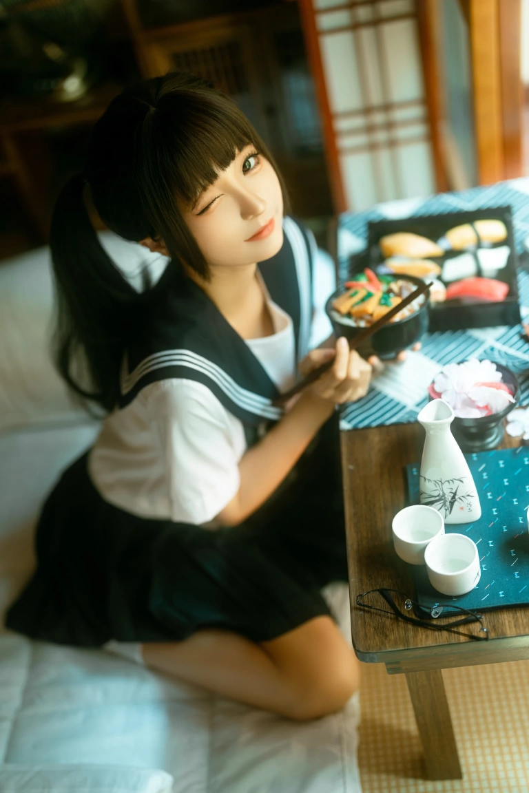蠢沫沫《居家学妹》写真图集 22P｜在线预览与图包下载