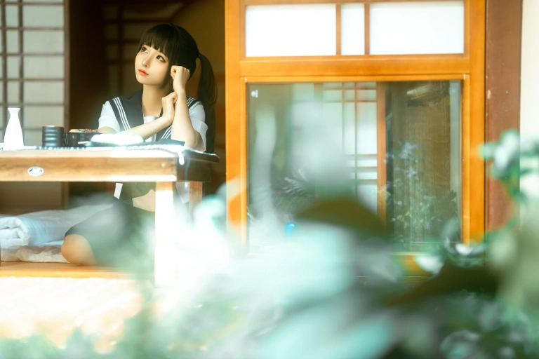 蠢沫沫《居家学妹》写真图集 22P｜在线预览与图包下载
