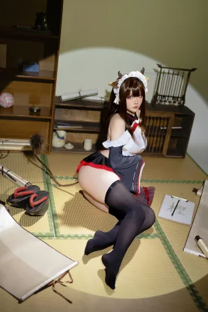 星之迟迟《2023年12月计划B 碧蓝航线 樫野 女仆》写真图集 78P+3V｜在线预览与图包下载