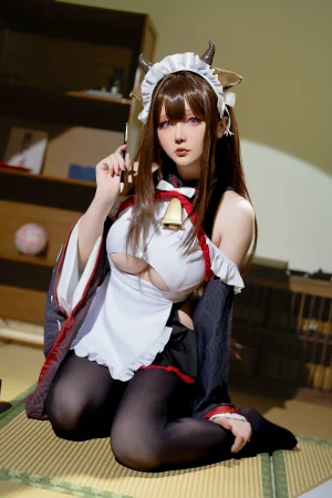 星之迟迟《2023年12月计划B 碧蓝航线 樫野 女仆》写真图集 78P+3V｜在线预览与图包下载