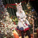 星之迟迟《2023年12月计划赠品 赛马娘 小栗帽 圣诞衣装》写真图集 48P｜在线预览与图包下载