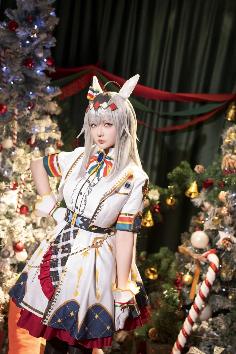 星之迟迟《2023年12月计划赠品 赛马娘 小栗帽 圣诞衣装》写真图集 48P｜在线预览与图包下载