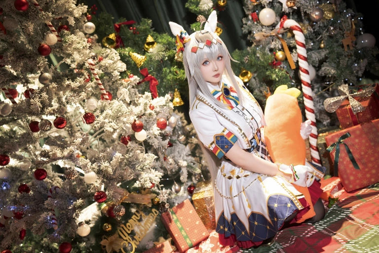 星之迟迟《2023年12月计划赠品 赛马娘 小栗帽 圣诞衣装》写真图集 48P｜在线预览与图包下载