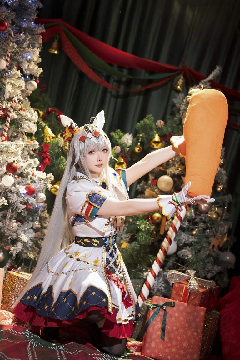 星之迟迟《2023年12月计划赠品 赛马娘 小栗帽 圣诞衣装》写真图集 48P｜在线预览与图包下载