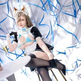 星之迟迟《2023年12月计划C 蔚蓝档案 一之濑明日奈同人女仆》写真图集 91P｜在线预览与图包下载