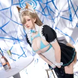 星之迟迟《2023年12月计划C 蔚蓝档案 一之濑明日奈同人女仆》写真图集 91P｜在线预览与图包下载