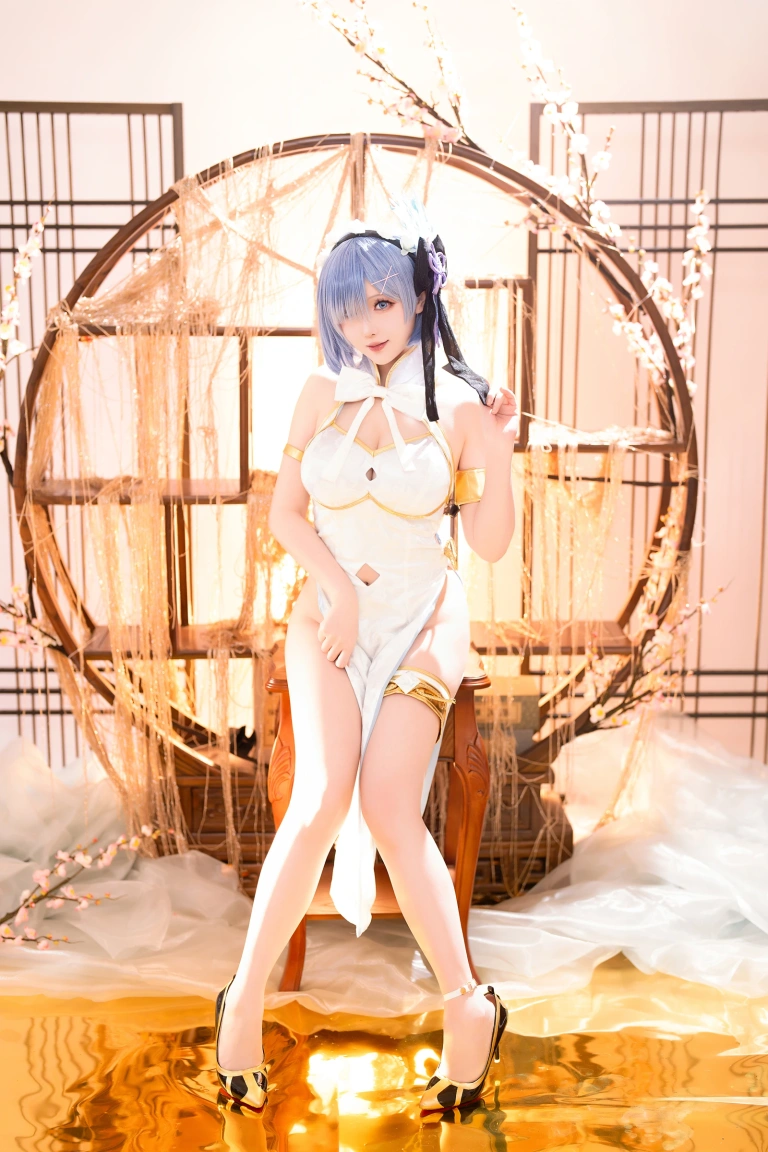 星之迟迟《2024年01月计划B RE：0 蕾姆 旗袍ver》写真图集 76P｜在线预览与图包下载