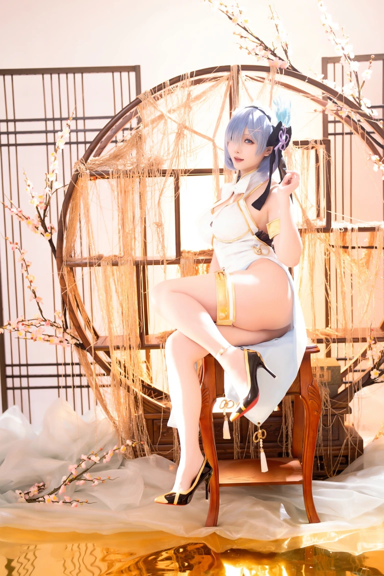 星之迟迟《2024年01月计划B RE：0 蕾姆 旗袍ver》写真图集 76P｜在线预览与图包下载