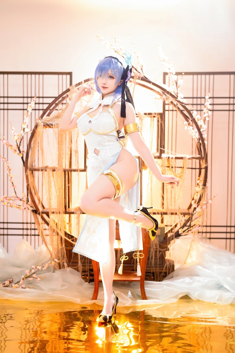 星之迟迟《2024年01月计划B RE：0 蕾姆 旗袍ver》写真图集 76P｜在线预览与图包下载