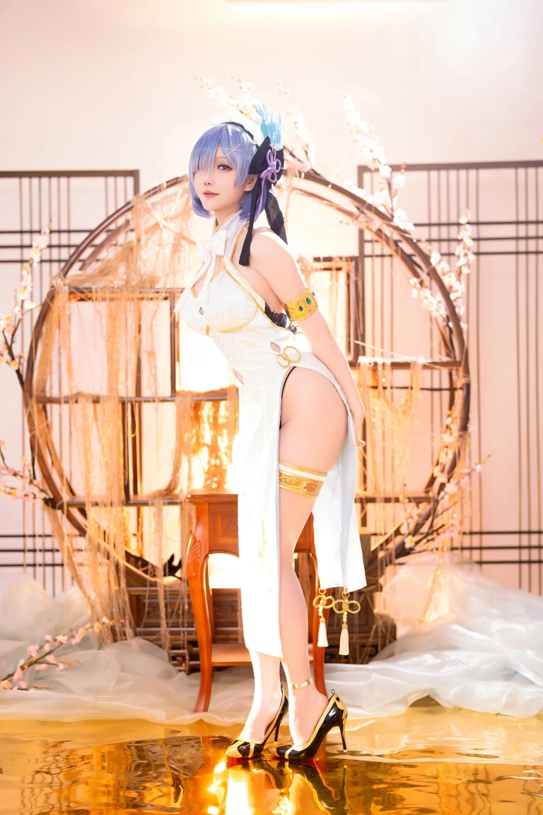 星之迟迟《2024年01月计划B RE：0 蕾姆 旗袍ver》写真图集 76P｜在线预览与图包下载