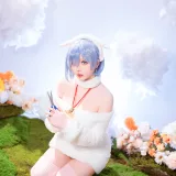 星之迟迟《2024年01月计划赠品 RE：0 蕾姆 绵羊ver》写真图集 38P｜在线预览与图包下载