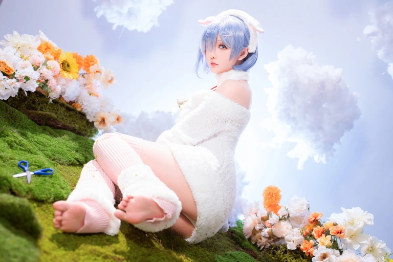 星之迟迟《2024年01月计划赠品 RE：0 蕾姆 绵羊ver》写真图集 38P｜在线预览与图包下载