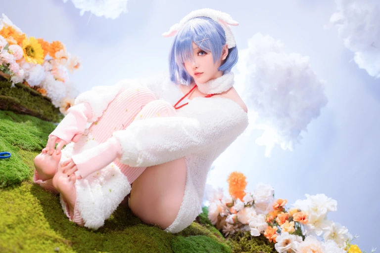 星之迟迟《2024年01月计划赠品 RE：0 蕾姆 绵羊ver》写真图集 38P｜在线预览与图包下载