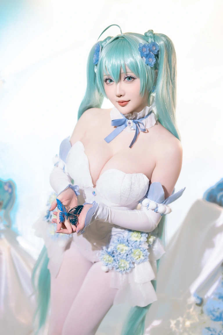 星之迟迟《2024年02月计划A 初音未来 粉蝶花精灵》写真图集 54P+1V｜在线预览与图包下载