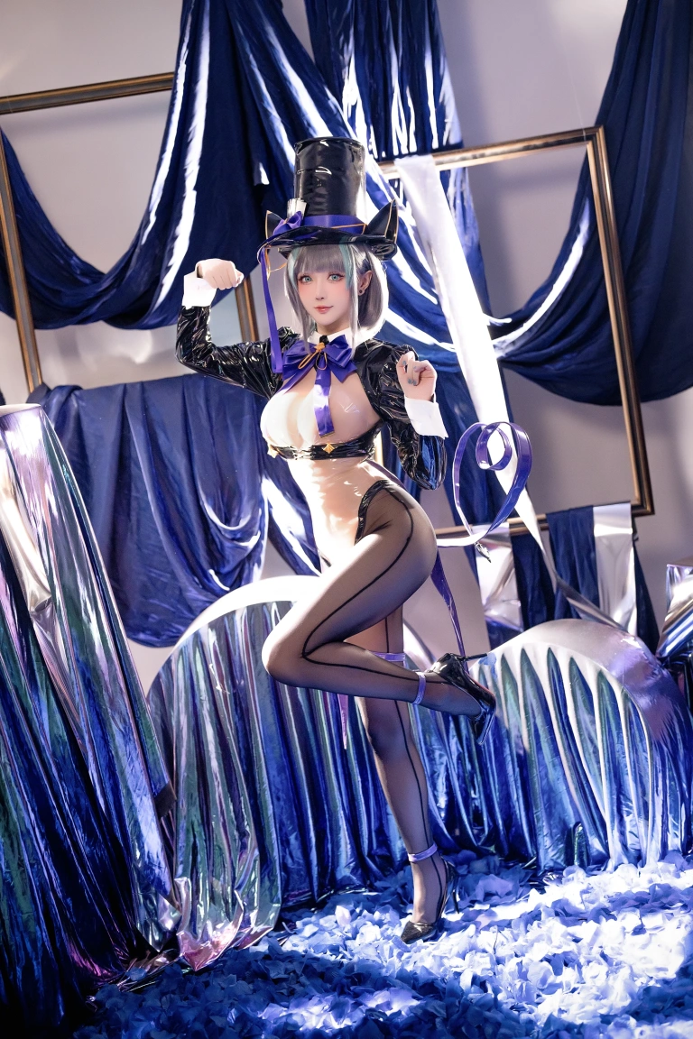星之迟迟《2024年08月计划B 碧蓝航线 柴郡》写真图集 32P｜在线预览与图包下载