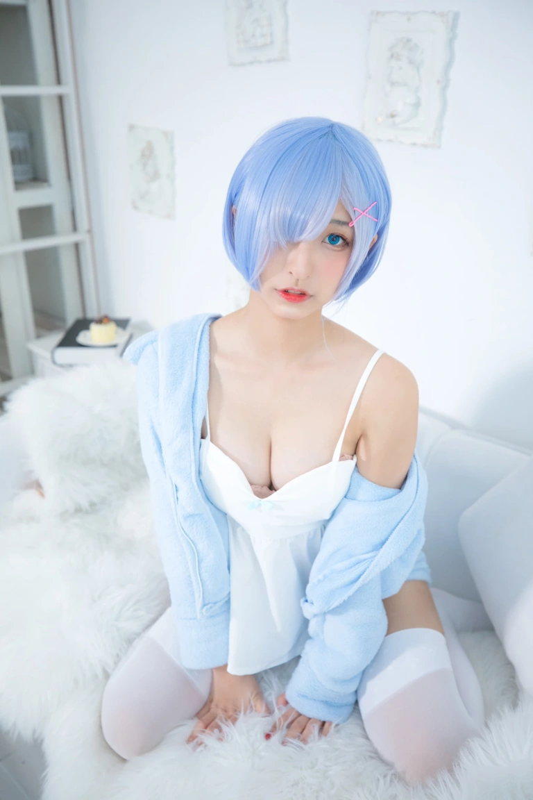 神楽坂真冬《第二季 序号8：蕾姆《Milk by blue》》写真图集 150P｜在线预览与图包下载