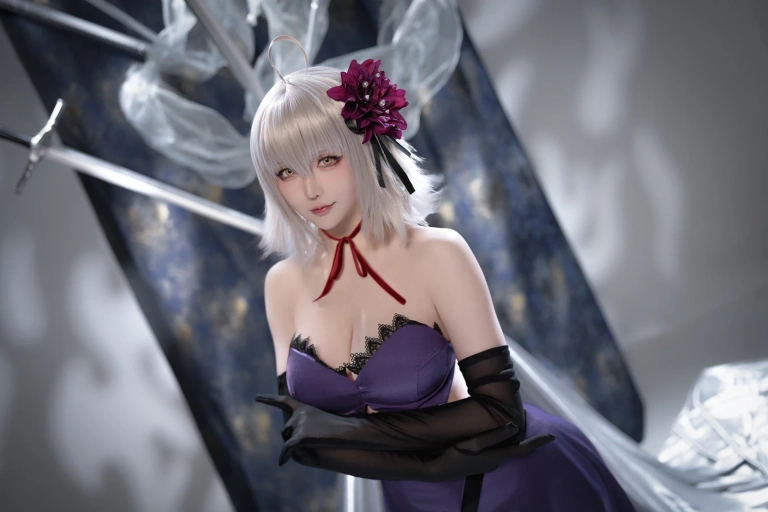 星之迟迟《2025年5月计划B FGO 黑贞德alter嘉年华礼服》写真图集 33P｜在线预览与图包下载