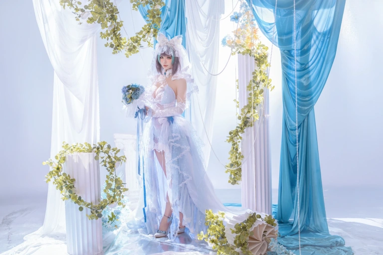 星之迟迟《2025年12月计划C 碧蓝航线 柴郡》写真图集 44P｜在线预览与图包下载