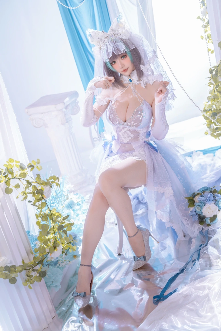 星之迟迟《2025年12月计划C 碧蓝航线 柴郡》写真图集 44P｜在线预览与图包下载
