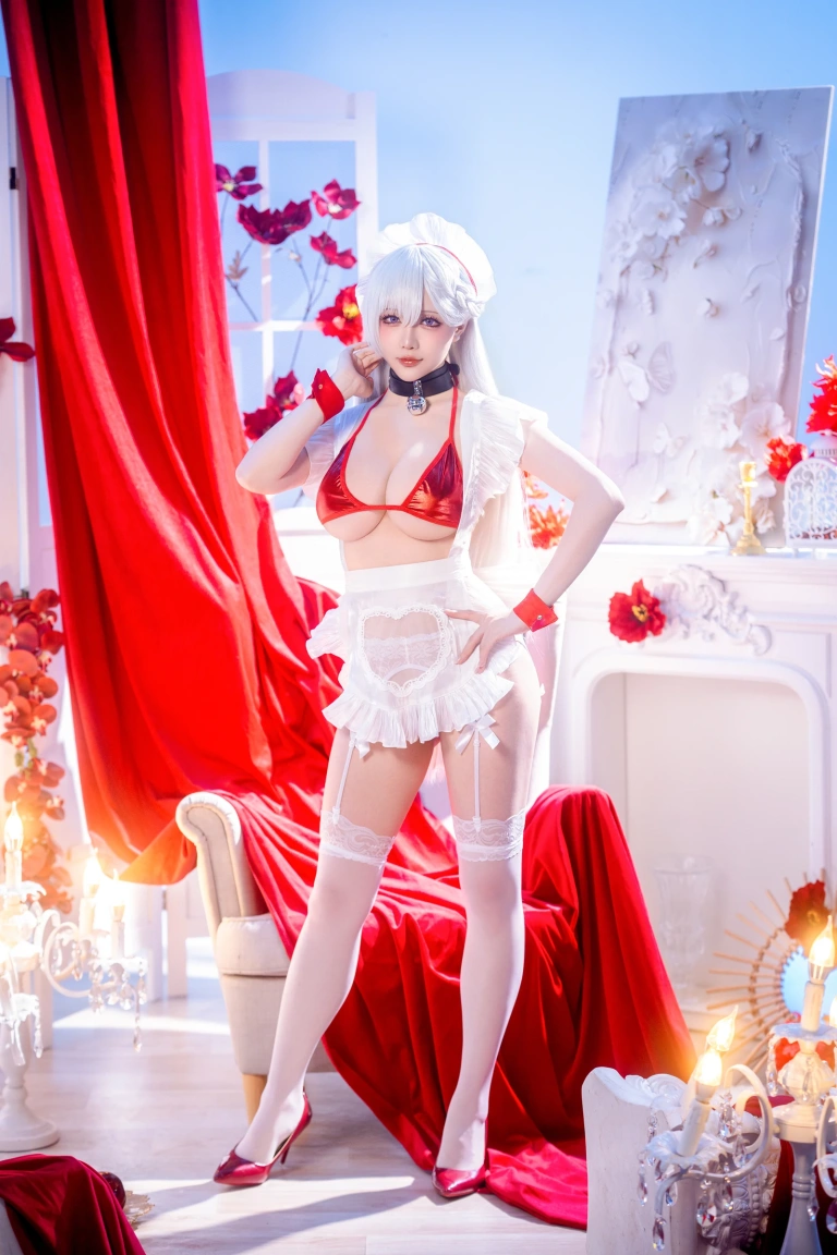 星之迟迟《2026年03月上 1 – 贝尔法斯特（碧蓝航线）》写真图集 49P｜在线预览与图包下载