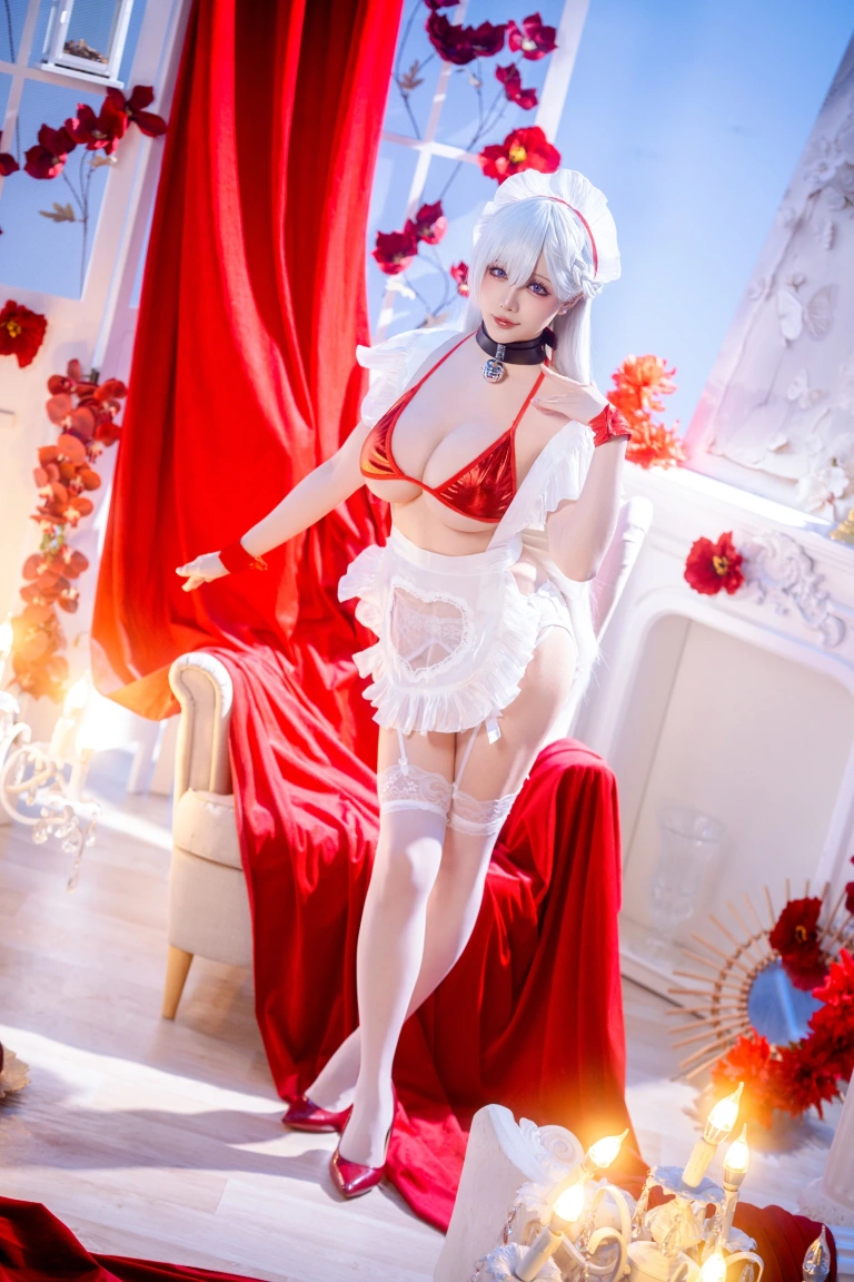 星之迟迟《2026年03月上 1 – 贝尔法斯特（碧蓝航线）》写真图集 49P｜在线预览与图包下载