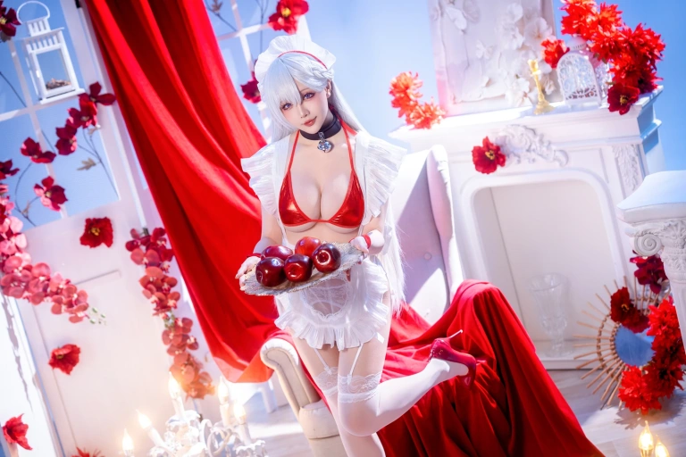 星之迟迟《2026年03月上 1 – 贝尔法斯特（碧蓝航线）》写真图集 49P｜在线预览与图包下载