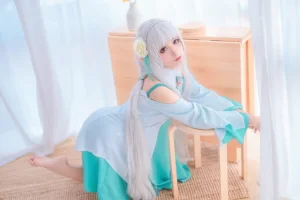 蠢沫沫《绿睡衣》写真图集 40P｜在线预览与图包下载