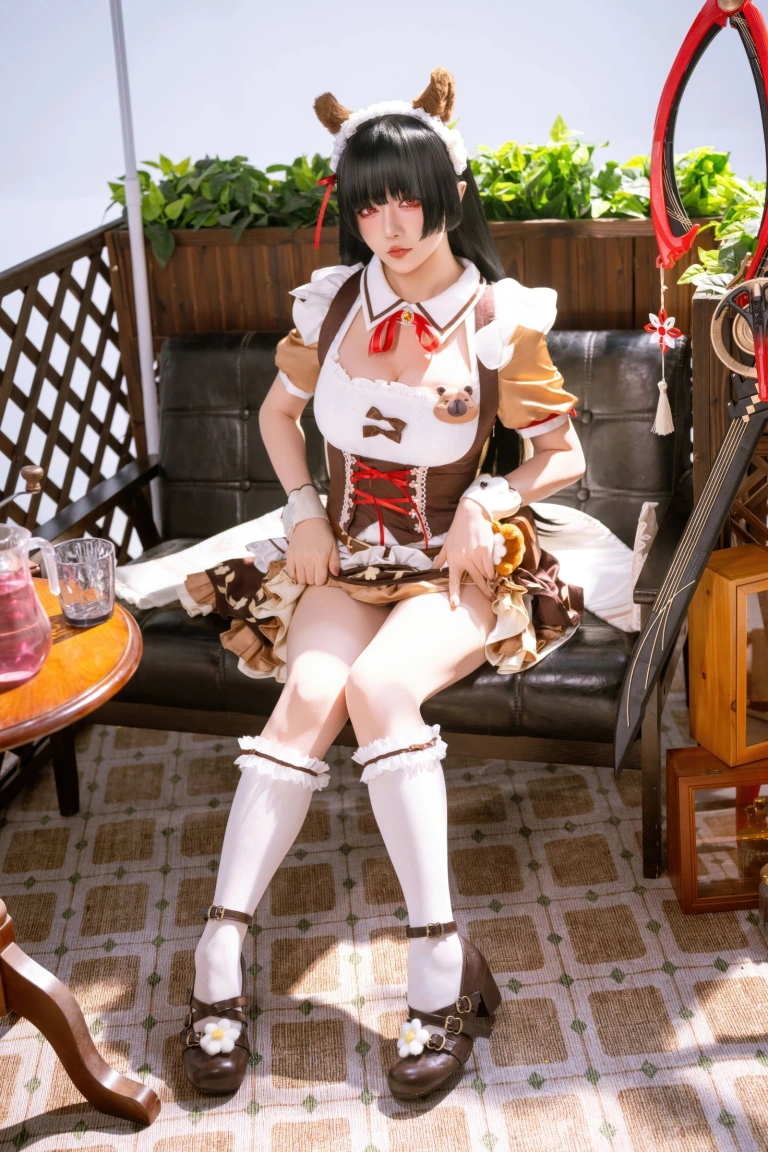 星之迟迟《2026年04月计划 鸣潮 千咲·联动咖啡女仆》写真图集 42P｜在线预览与图包下载