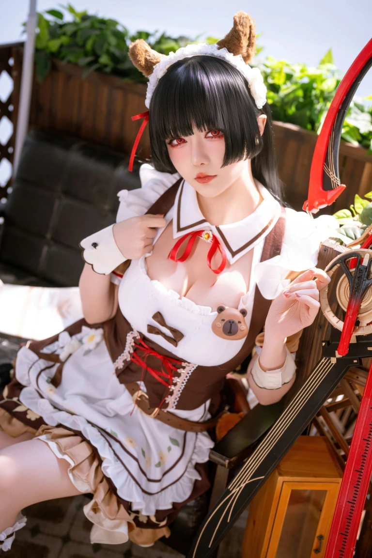 星之迟迟《2026年04月计划 鸣潮 千咲·联动咖啡女仆》写真图集 42P｜在线预览与图包下载