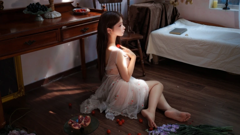 蠢沫沫《午后樱眠》写真图集 19P｜在线预览与图包下载