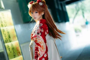 蠢沫沫《EVA 明日香 和服》写真图集 30P｜在线预览与图包下载
