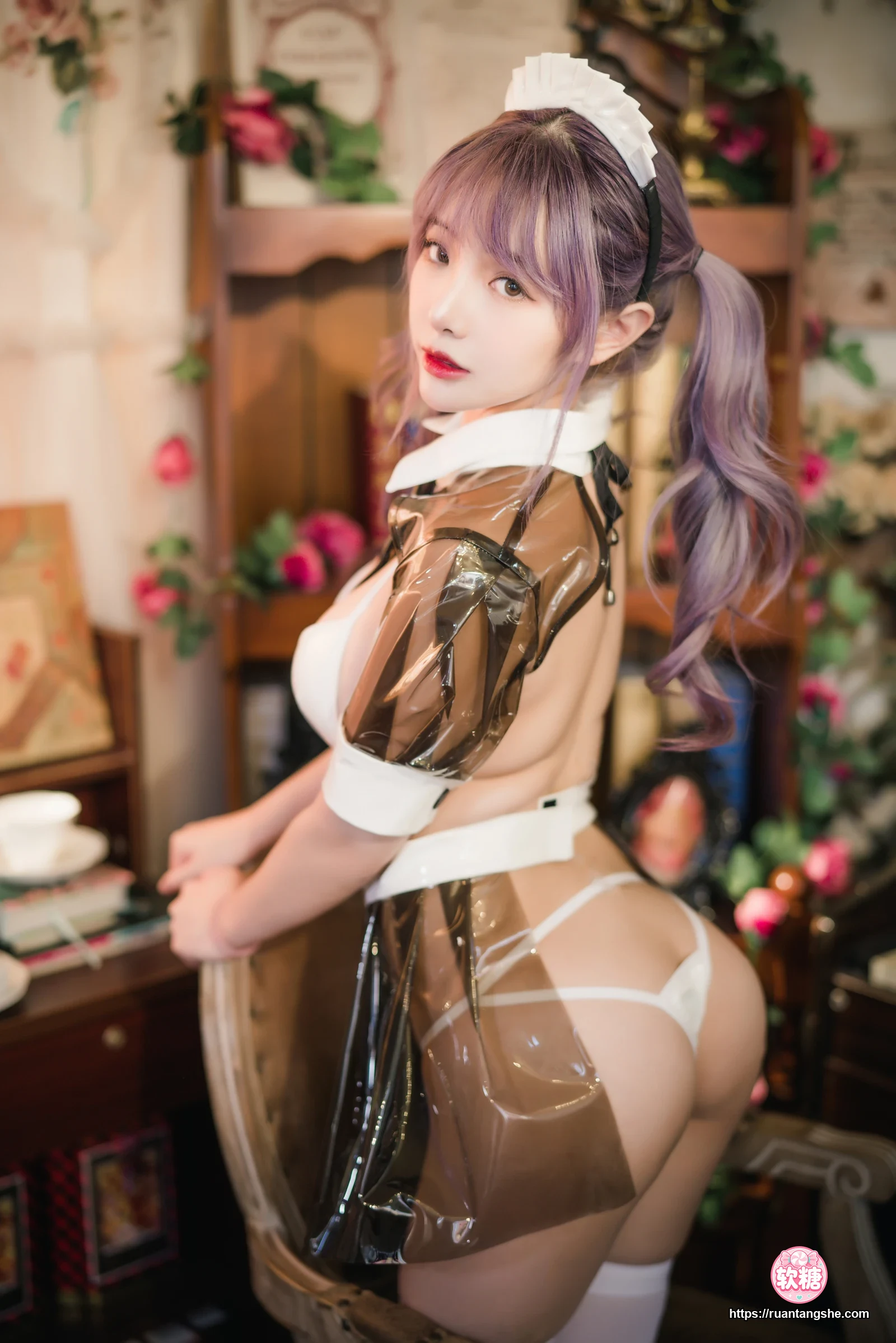 雯仔不讲道理 雯仔不讲道理 NO.48 - 透明皮衣女仆